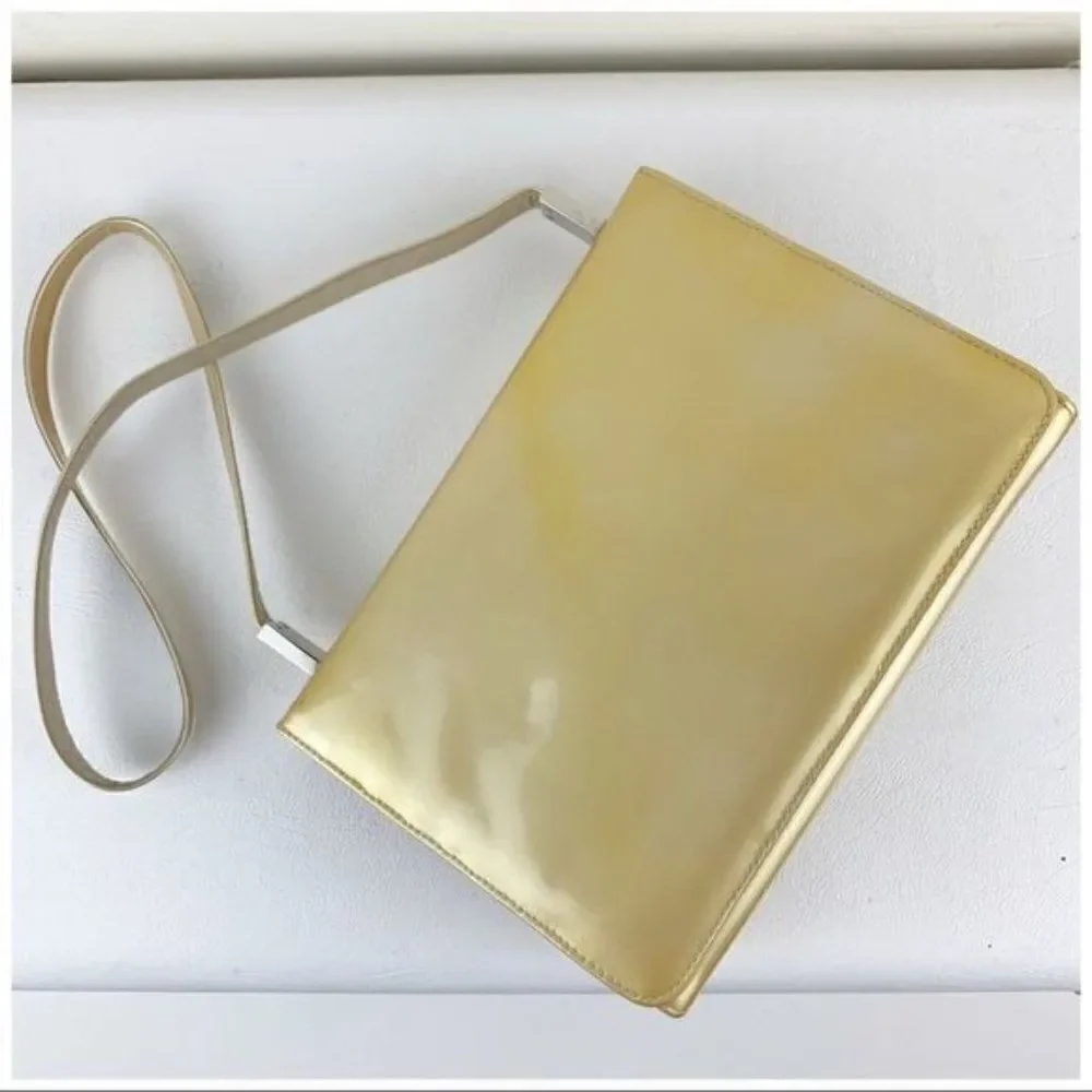 Stuart Weitzman Vintage Gold Evening Shoulder Bag‎